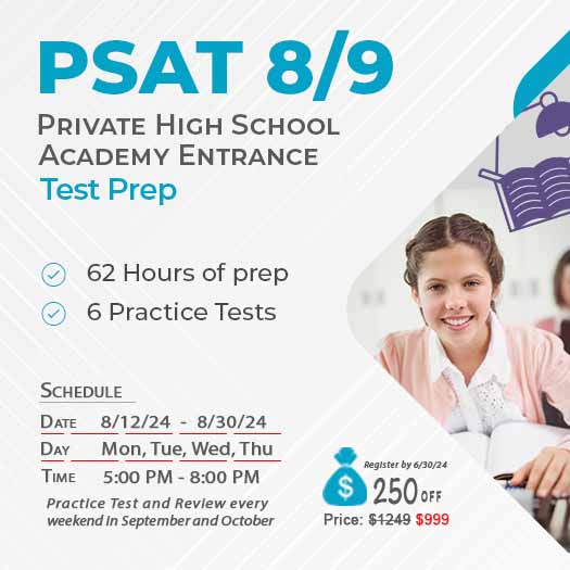 PSAT 8/9, Private High School, Academy Entrance