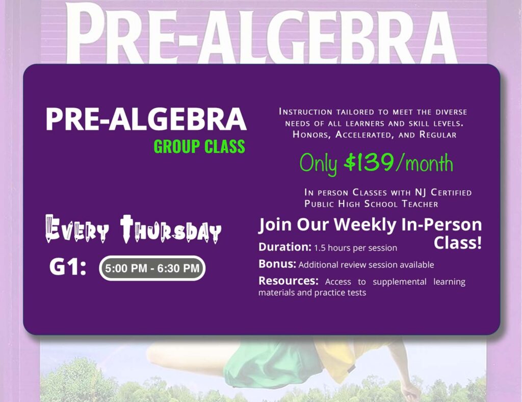 PreAlgebra Tutoring