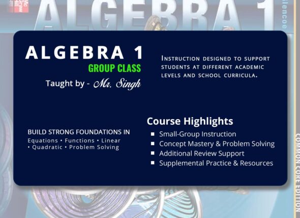 Algebra I tutoring and group classes. Math Tutoring. Math Enrichment